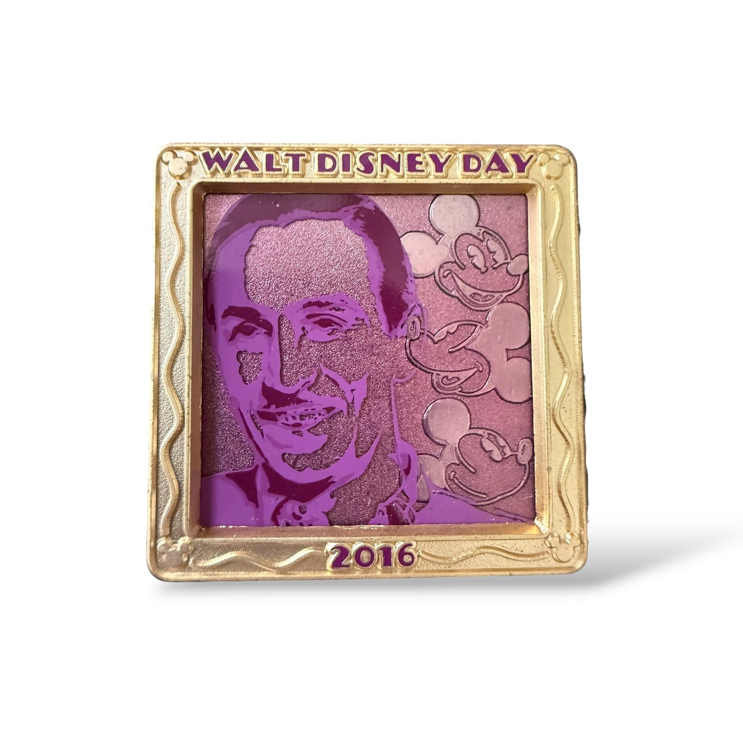 Disney Parks Walt Disney Day 2016 Mickey Super Imposed Pin