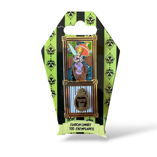 DLRP Phantom Manor 2012 Pin Trading Event Tinker Bell Waterfall Stretching Portrait Pin
