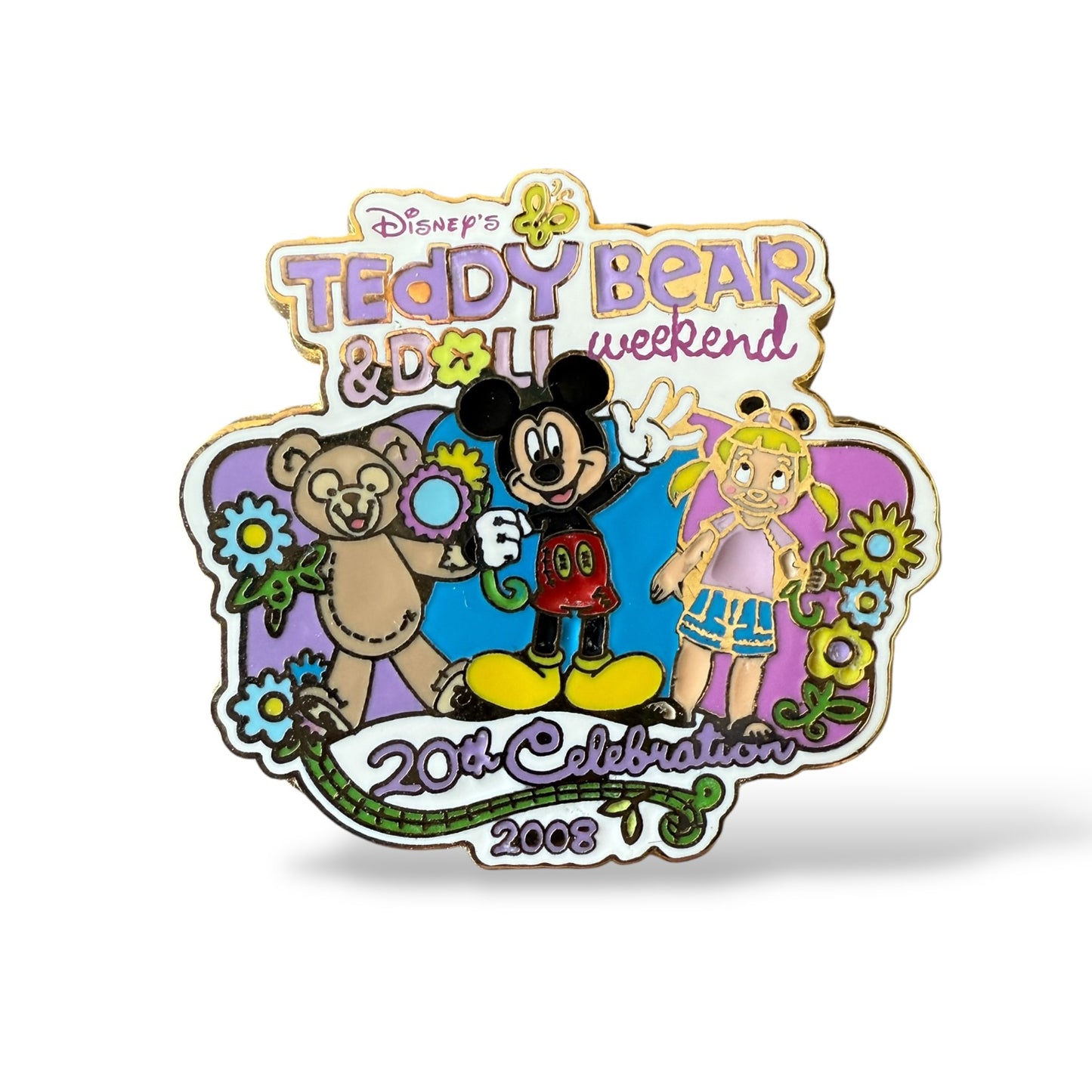 WDW Teddy Bear and Doll Weekend 2008 Gift With Purchase Pin