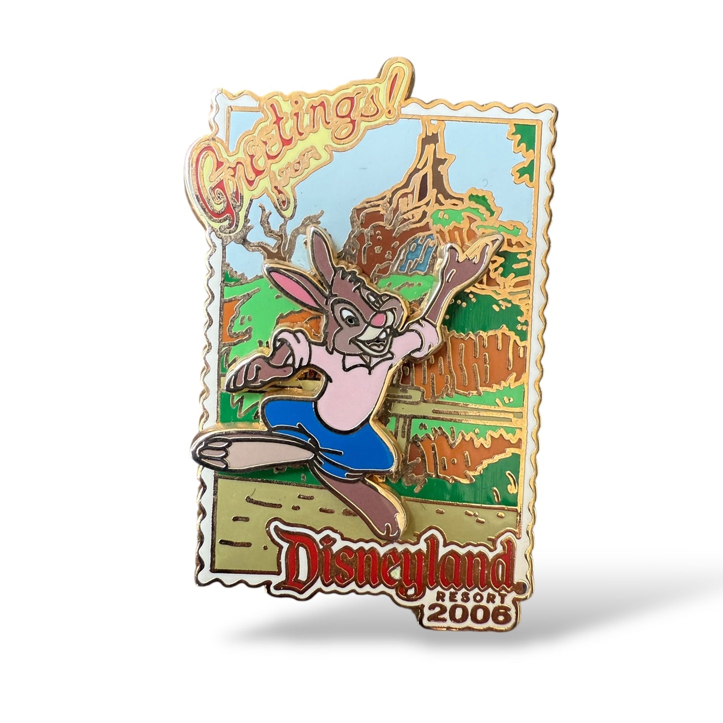 DLR Greetings From Disneyland Brer Rabbit at Splash Mountain Pin