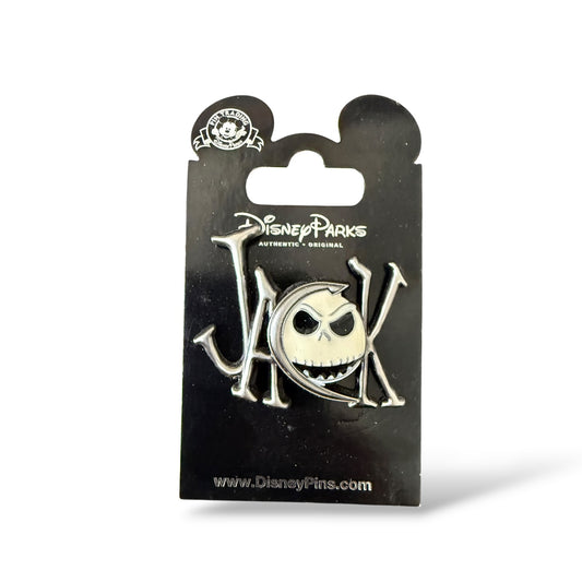 Disney Parks Jack Skellington Name Pin