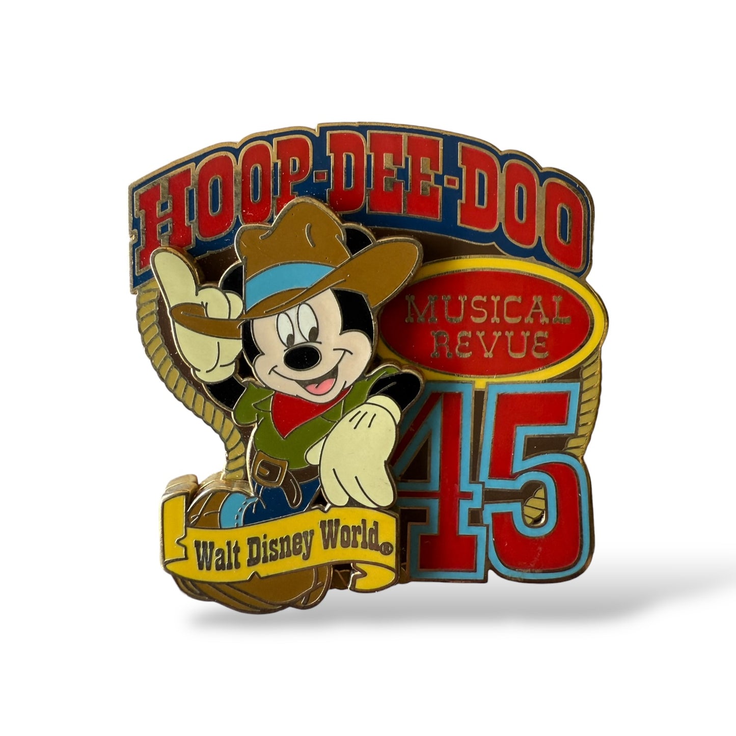 WDW Mickey Hoop Dee Doo Musical Revue 45th Anniversary Pin