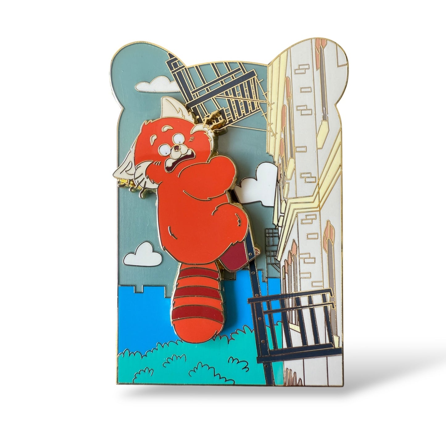 Monogram Balcony Series Turning Red Mei Mei Panda Pin