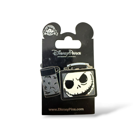 Disney Parks Jack Skellington Lunchbox and Thermos Pin Set