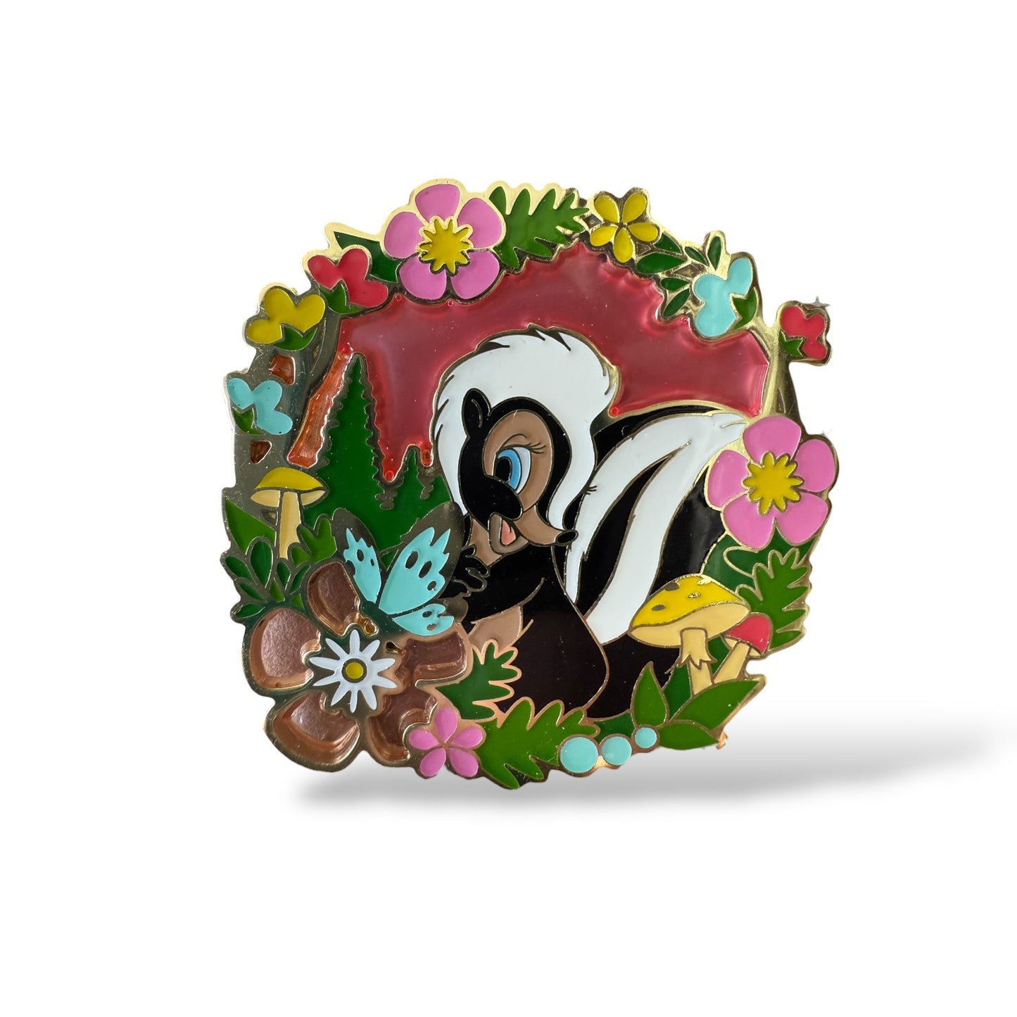 Disney Parks Flower Floral Portrait Pin