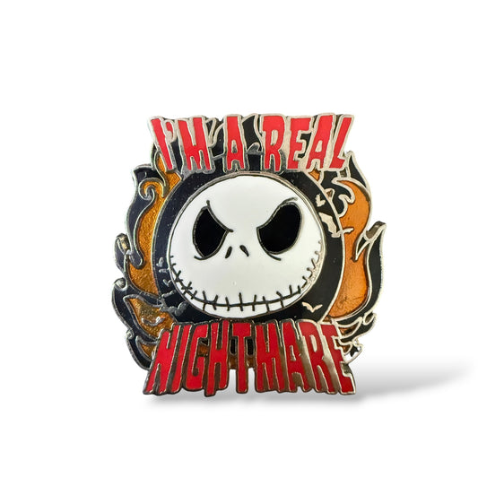 Disney Parks Jack Skellington I'm a Real Nightmare Pin