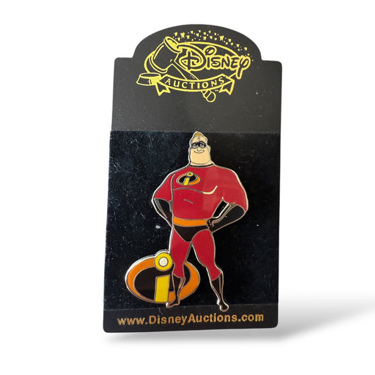 Artist Proof Disney Auctions The Incredibles Bob Parr Silver Metal Pin