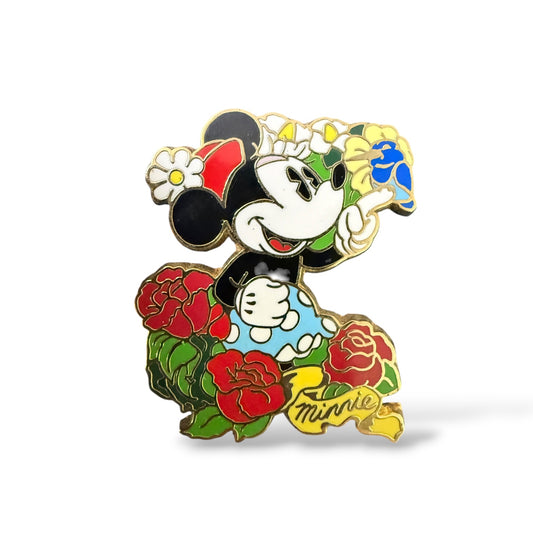 Jerry Leigh Minnie Among Roses Pin