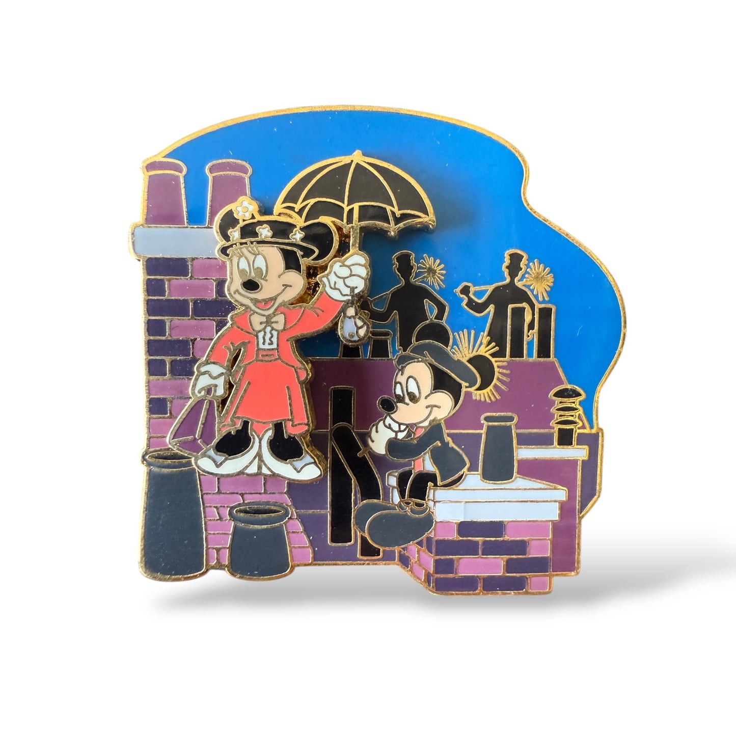 Disney Parks Movie Moments Mickey and Minnie Mary Poppins Pin