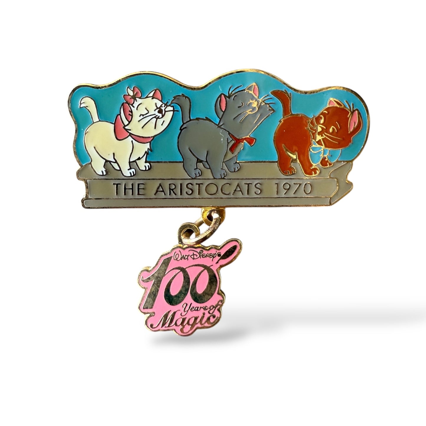 JDS 100 Years of Magic Marie, Berlioz, and Toulouse Aristocats Pin