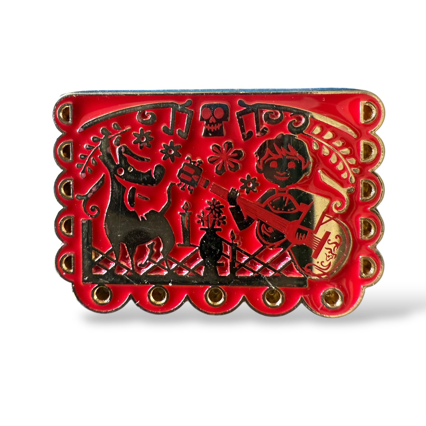Loungefly Pixar Coco Banner Miguel and Dante Pin