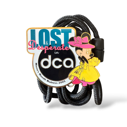 DEC Minnie's Moonlit Madness 2005 Lost & Desperate in DCA Bolo Lanyard