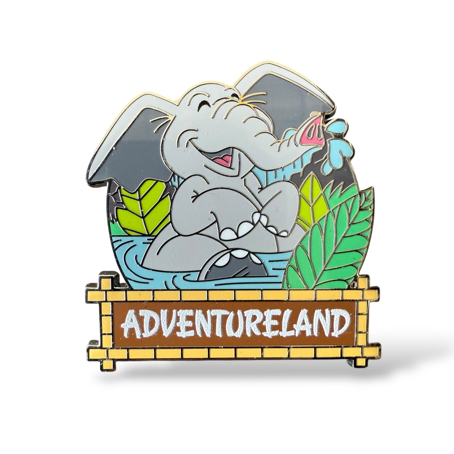 WDW Magic Kingdom Lands Booster Elephant Adventureland Pin
