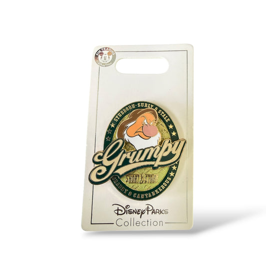 Disney Parks Grumpy Short and Stout Pin