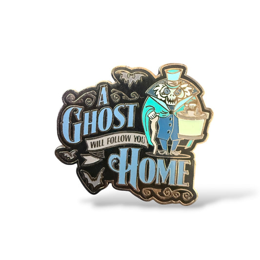 DLR A Ghost Will Follow You Home Hatbox Ghost Pin