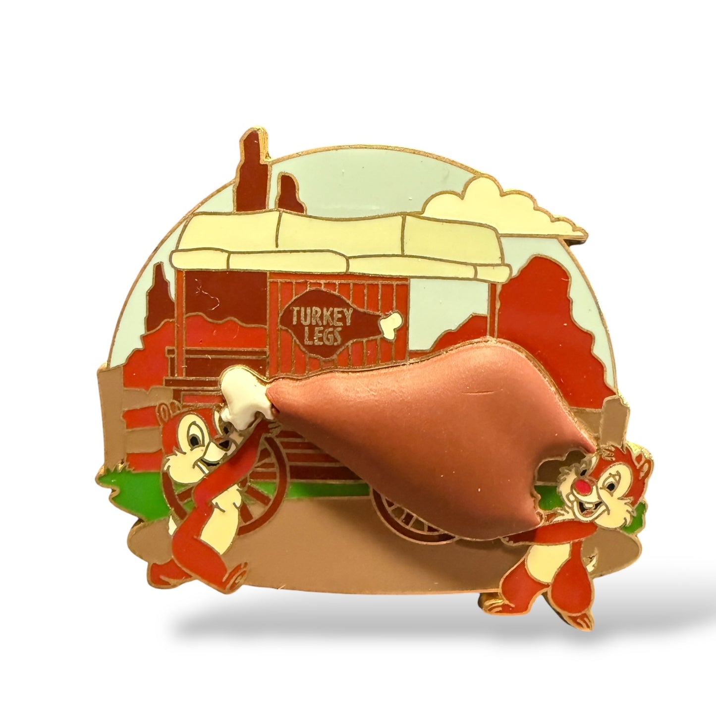 Disney Parks Chip n' Dale Turkey Legs Free-D Pin