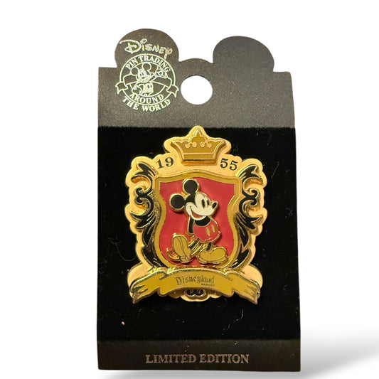 DLR Mickey Classic 1955 Logo Shield Pin