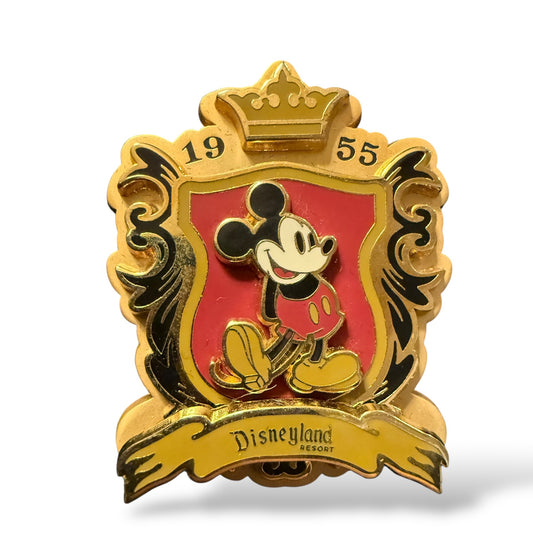 DLR Mickey Classic 1955 Logo Shield Pin