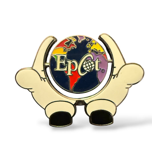 WDW Mickey Hands EPCOT Spinner Pin