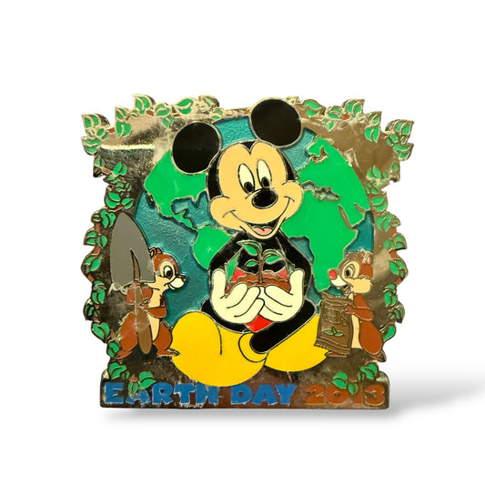 Disney Parks Earth Day 2013 Mickey, Chip n' Dale Pin