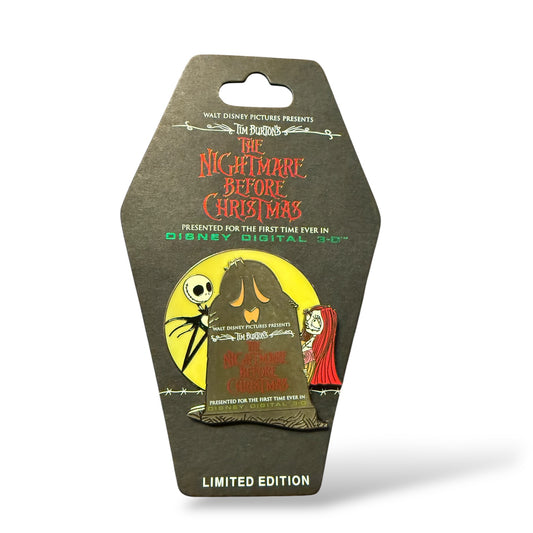 DSSH Nightmare Before Christmas Jack and Sally Behind Tombstone Pin