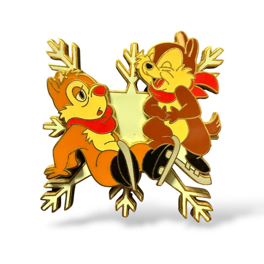 DLR Winter Snowflake Chip n' Dale Pin
