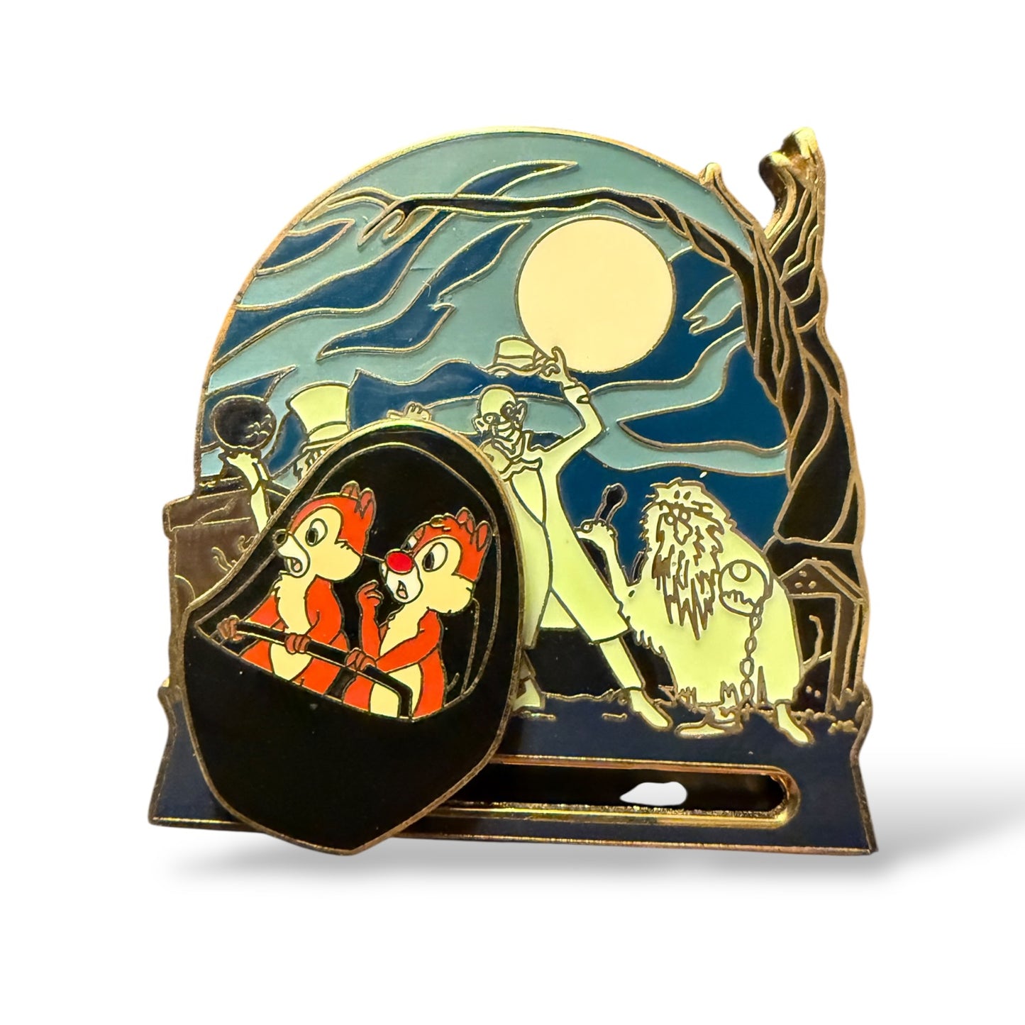 Disney Parks The Haunted Mansion Chip n' Dale Slider Pin