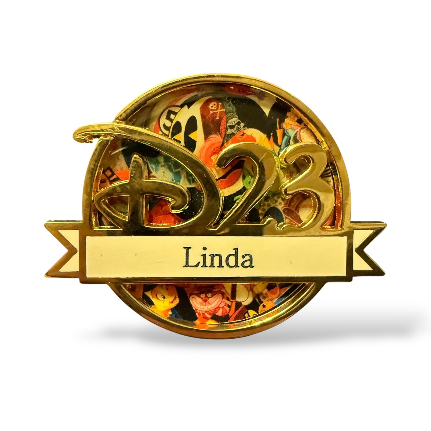 D23 Expo 2009 Custom Name Logo Linda Pin