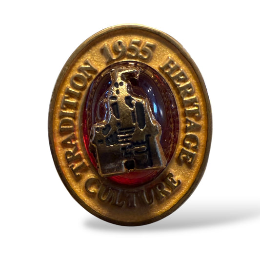 DEC Walt Disney and You Manager Award Jeweled Red 3D Sculpted Pin