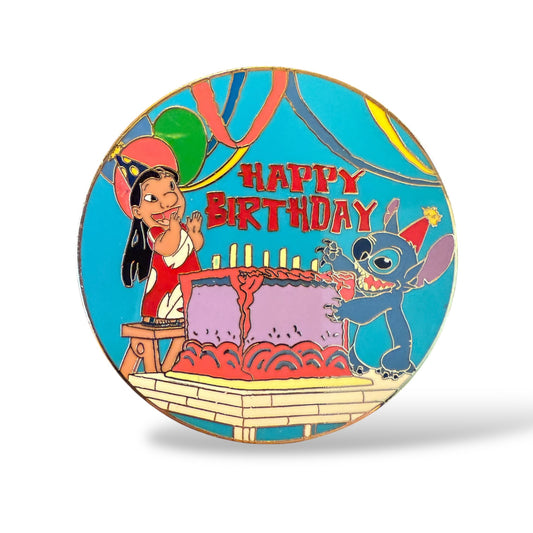 DSSH Lilo & Stitch Happy Birthday Pin