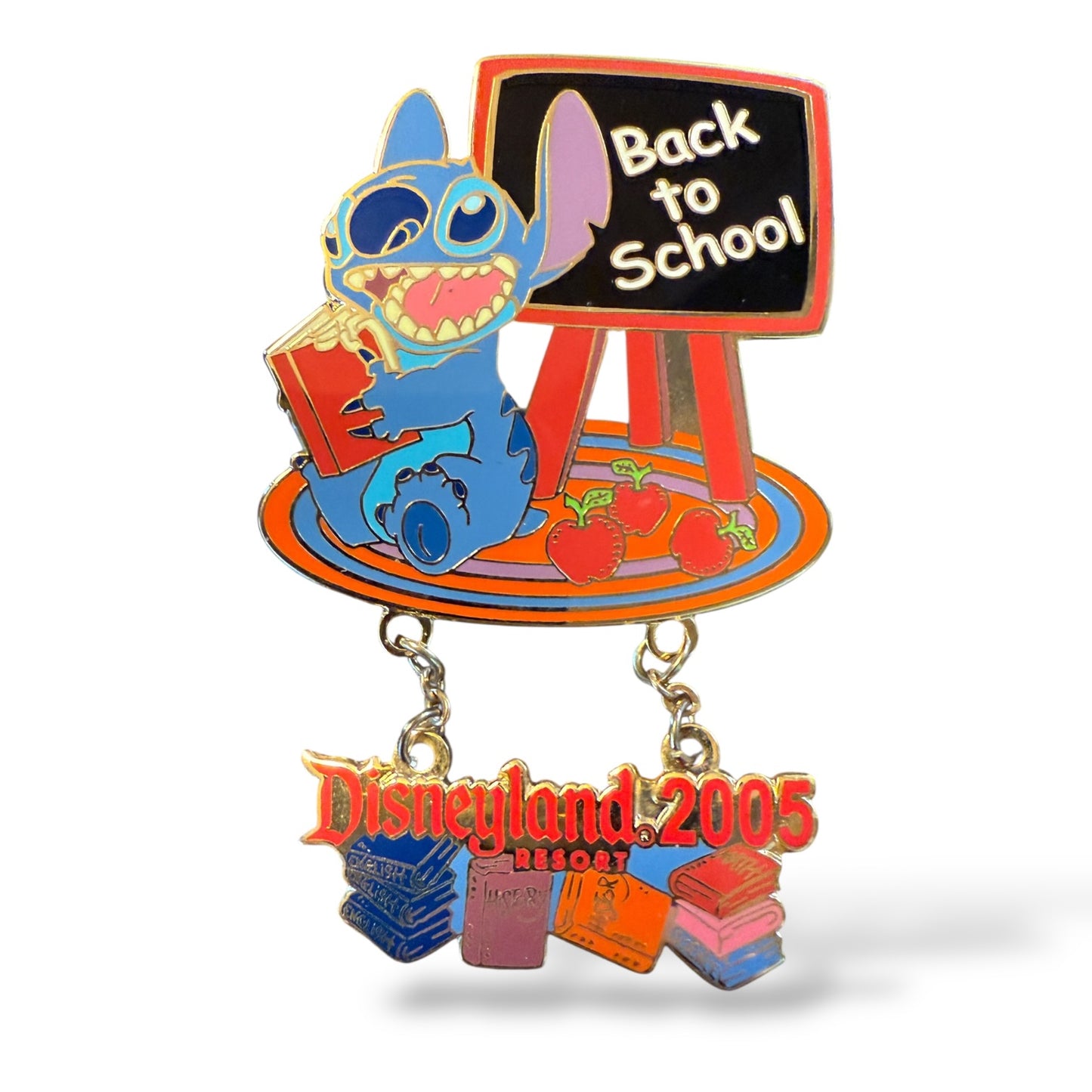 DLR Back to School 2005 Smiling Stitch Dangle Pin