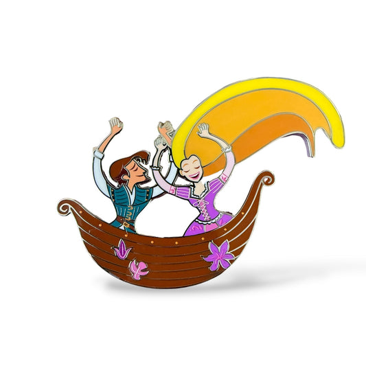 DLRP Tangled Spin Series Rapunzel and Flynn Rider Pin