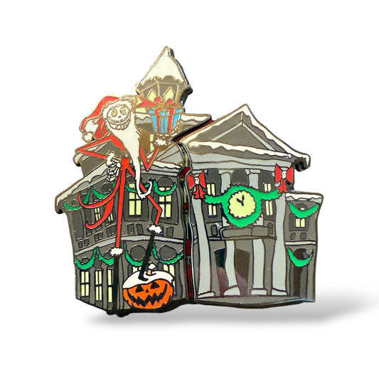 DLR Haunted Mansion Holiday Jack As Sandy Claws Slider Pin