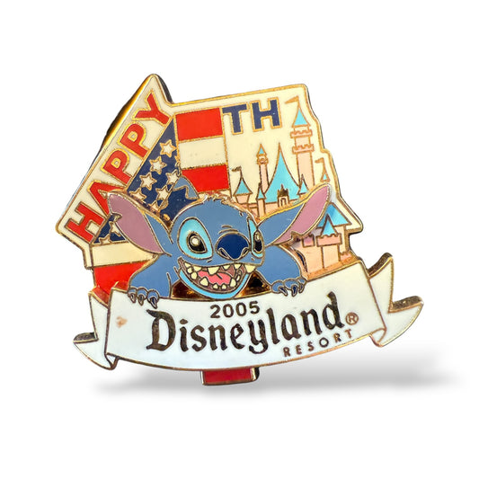 DLR Happy July 4th 2005 Stitch Pin