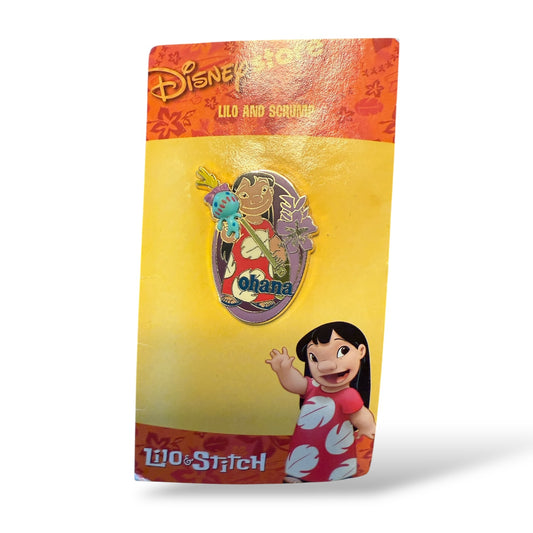Disney Store Lilo & Stitch Aloha 2002 Movie Release Series Lilo and Scrump Free-D Pin