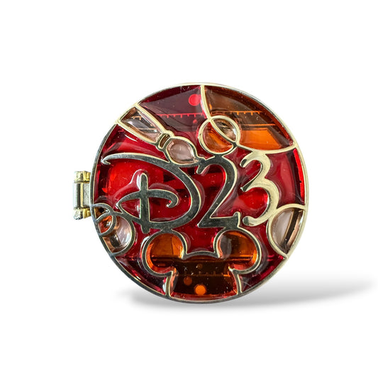 D23 Walt Disney Red Stained Glass Hinge Pin