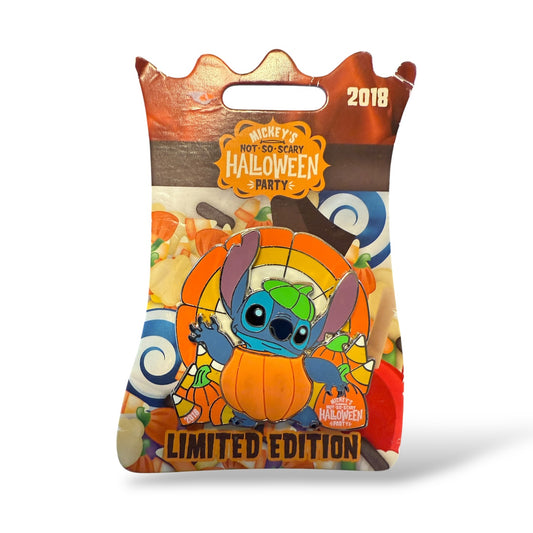 WDW Mickey's Not So Scary Halloween Party 2018 Stitch as Pumpkin Spinner Pin