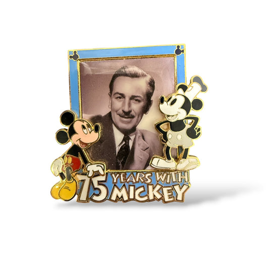 DCL Pin Trading Under The Sea Event 75 Years With Walt Disney, Mickey Mouse, and Steamboat Willie Pin