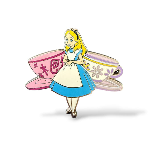 WDW Attractions Booster Alice Mad Tea Party Pin