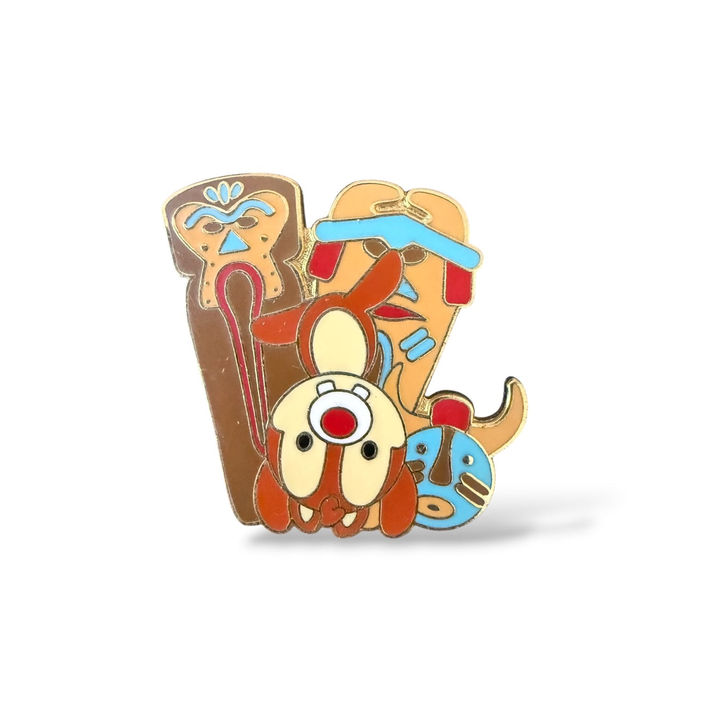 Disney Parks Flexible Characters Dale at The Enchanted Tiki Room Pin