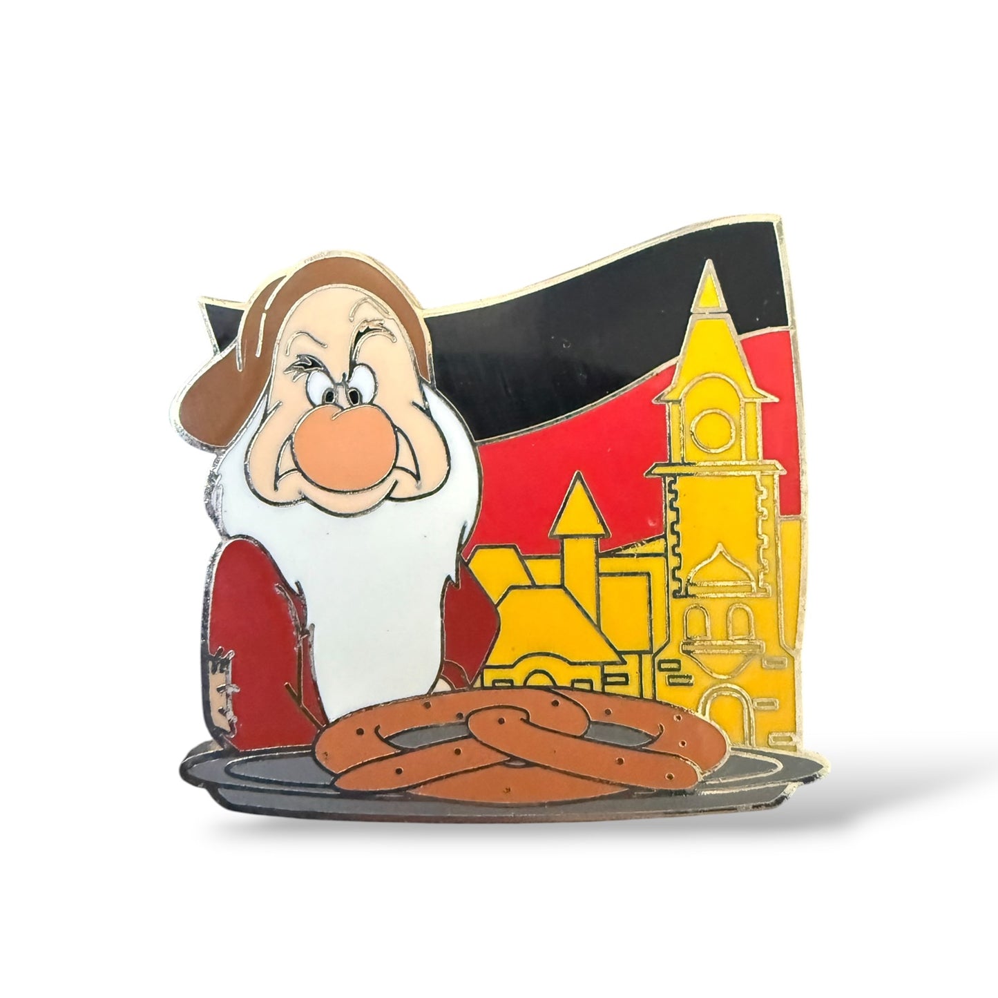 WDW EPCOT International Food & Wine Festival Food Flag Mystery Grumpy Germany Pin