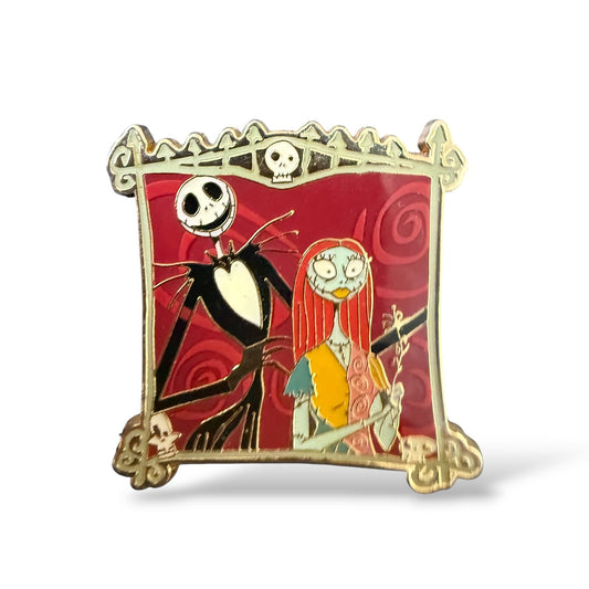 Cast Lanyard Paris Jack Skellington and Sally Hidden Mickey Pin