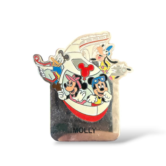 WDW Mickey, Minnie, Donald, and Goofy Monorail Custom Name Pin