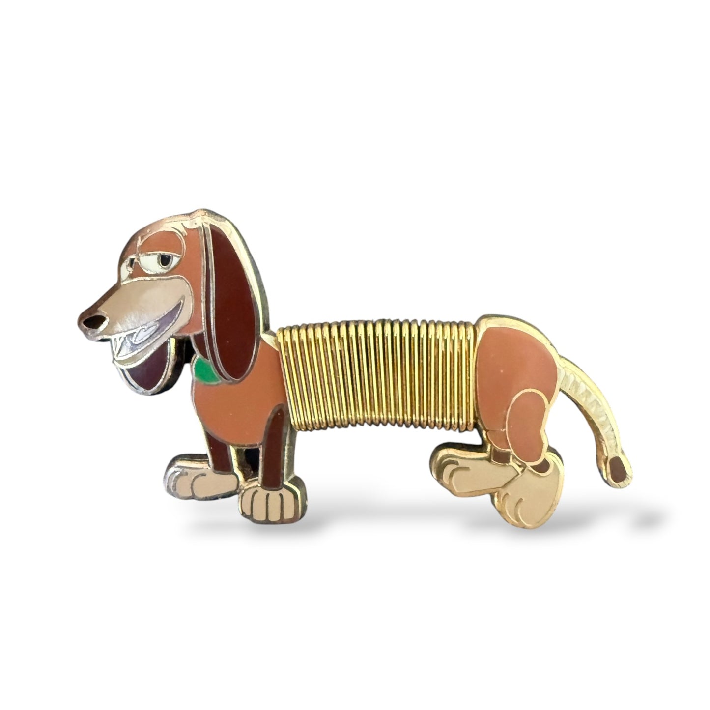 Disney Parks Toy Story Slinky Dog Metal Coils Stomach Pin