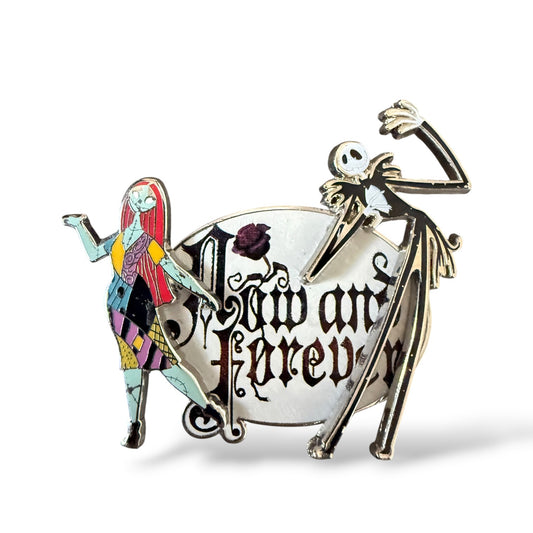 Disney Parks Nightmare Before Christmas Jack and Sally Now and Forever Pin