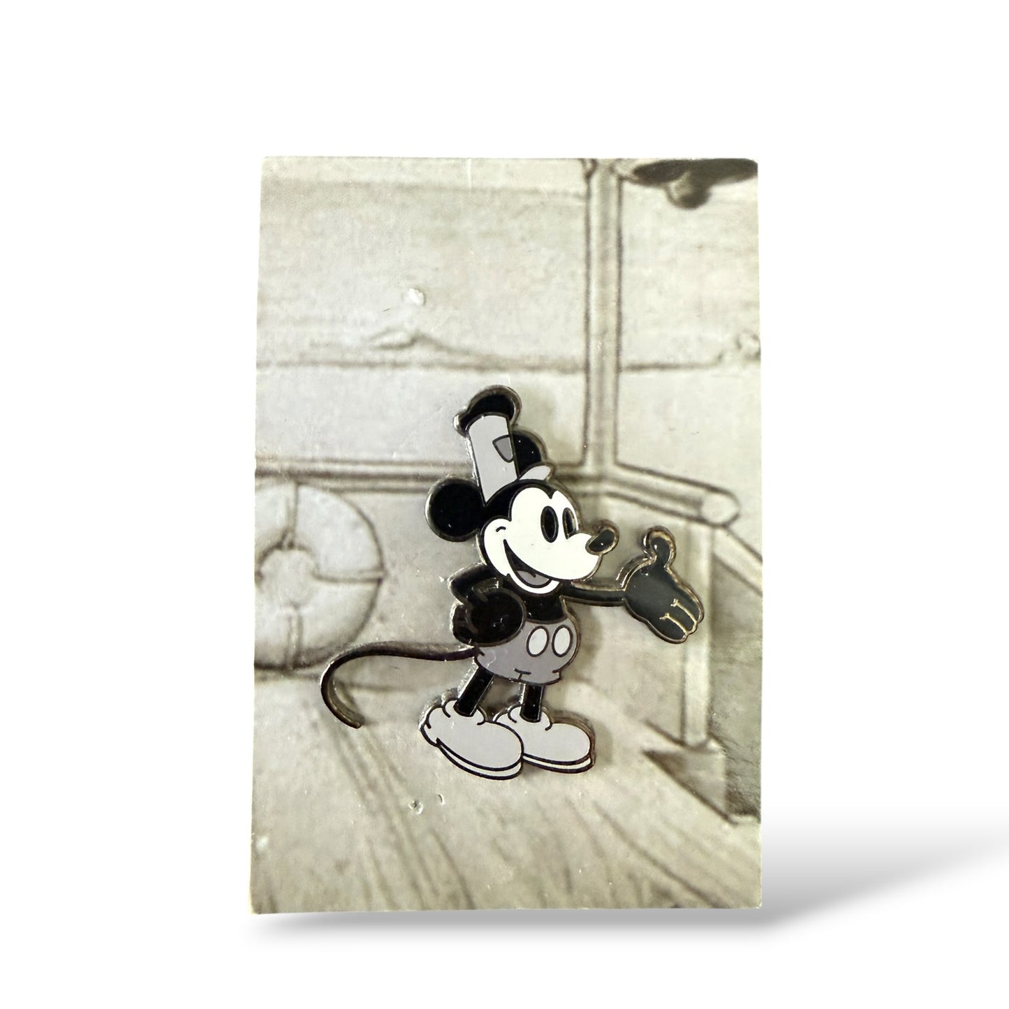 WDW Heroes and Villains Mystery Steamboat Willie Pin