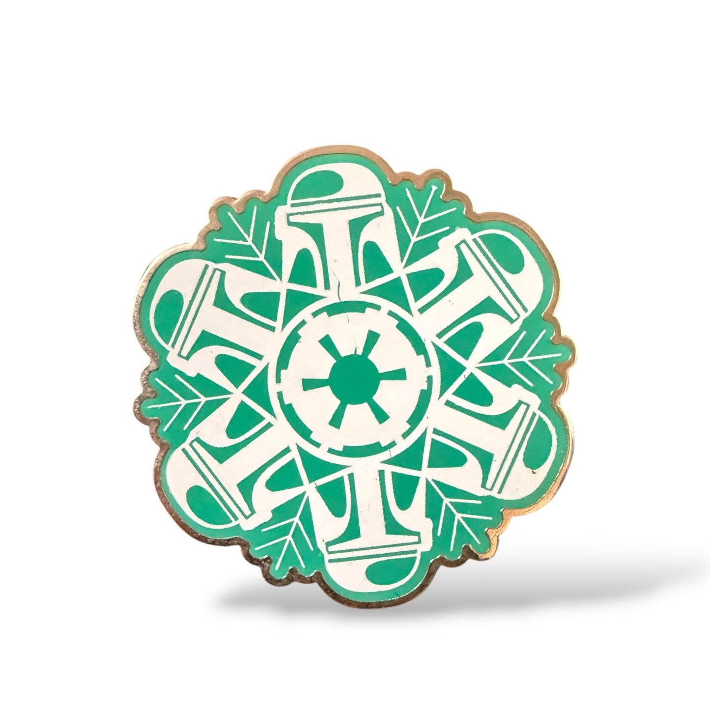 Disney Parks Star Wars Snowflakes Booster Boba Fett Pin