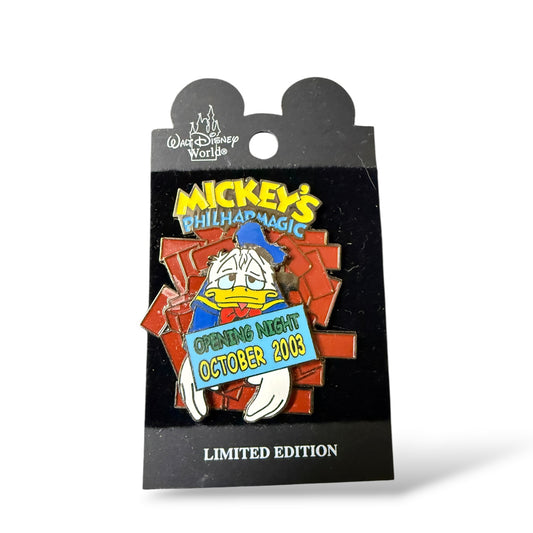 WDW Mickey's Philharmagic Donald Duck Opening Day Pin