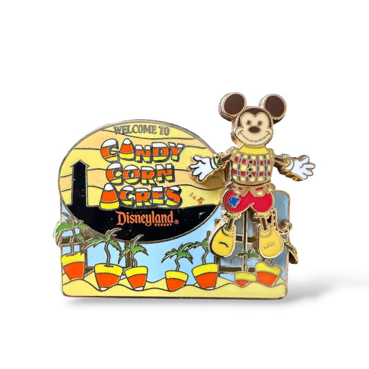 DLR Candy Corn Acres Scarecrow Mickey Mouse Pin