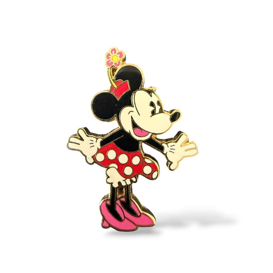 Disney Parks Classic Yesteryear Minnie Raised Arms Flower Pot Hat Pin